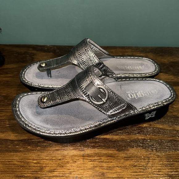 Alegria Carina Womens Silver Sandal CAR-713 EUR 38US 8/8.5 Comfort F…new‎ - Picture 2 of 10